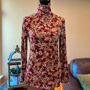 Lascana multi print long sleeve turtleneck top